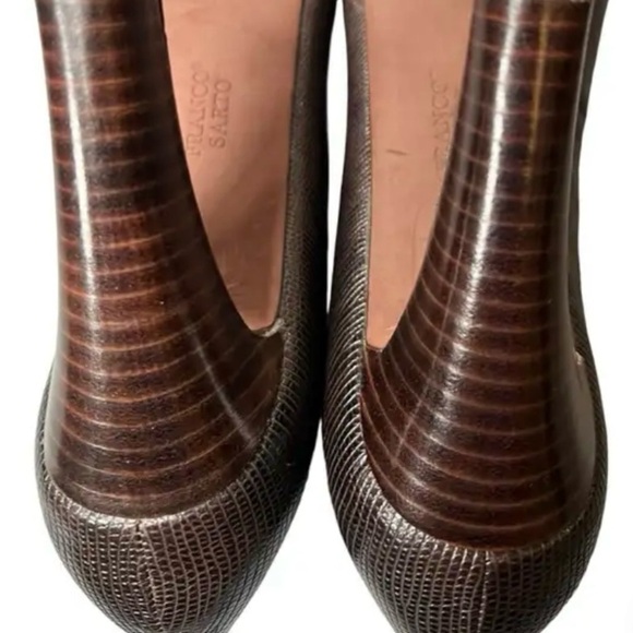 FRANCO SARTO Baroque Platform Heel, Rounded Toe, Brown - Picture 5 of 9